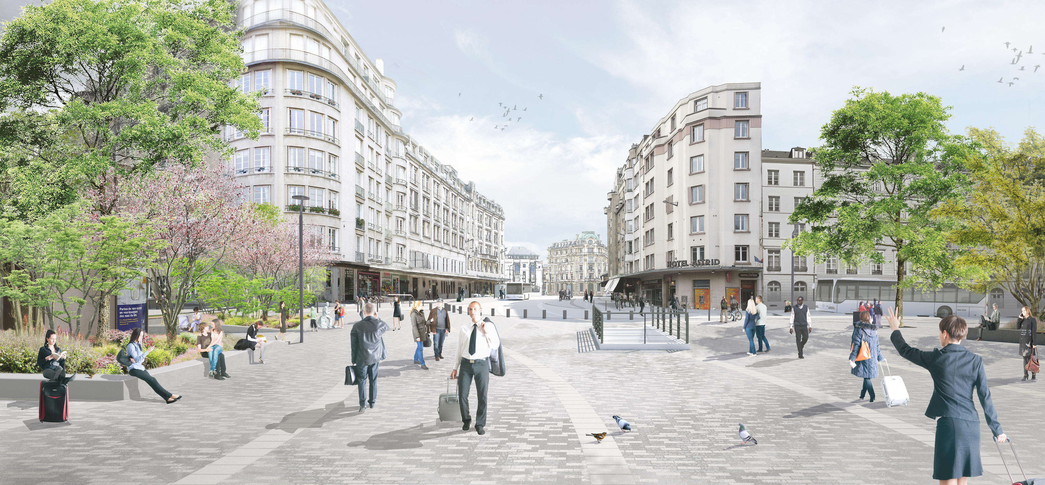 Vue depuis la gare Vue depuis la gare