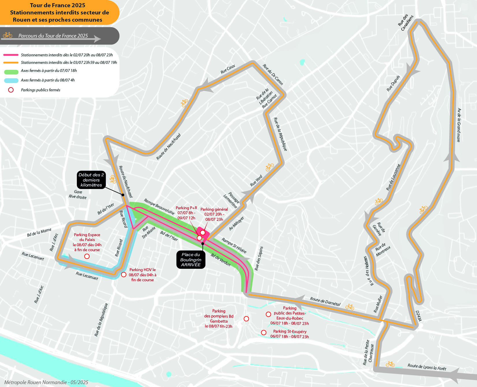 Circulation sur Rouen